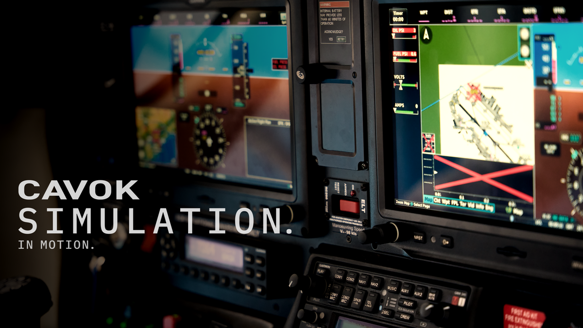 CAVOK Simulation aviation enthusiast gift simulator sim rig components parts pilot aircraft light ga general commercial