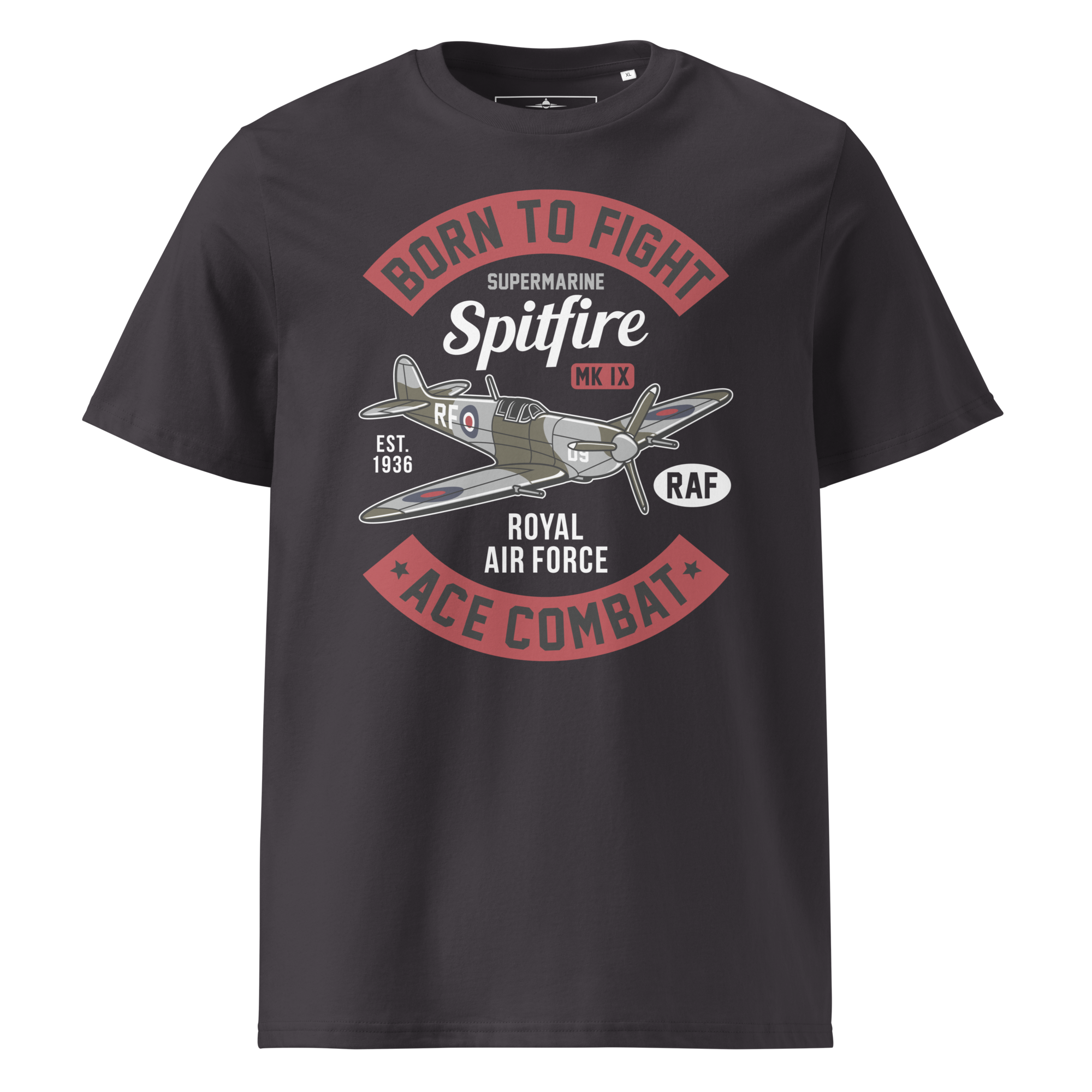 Timeless Supermarine Spitfire Aviation Graphic | Organic Unisex Short Sleeve T-Shirt