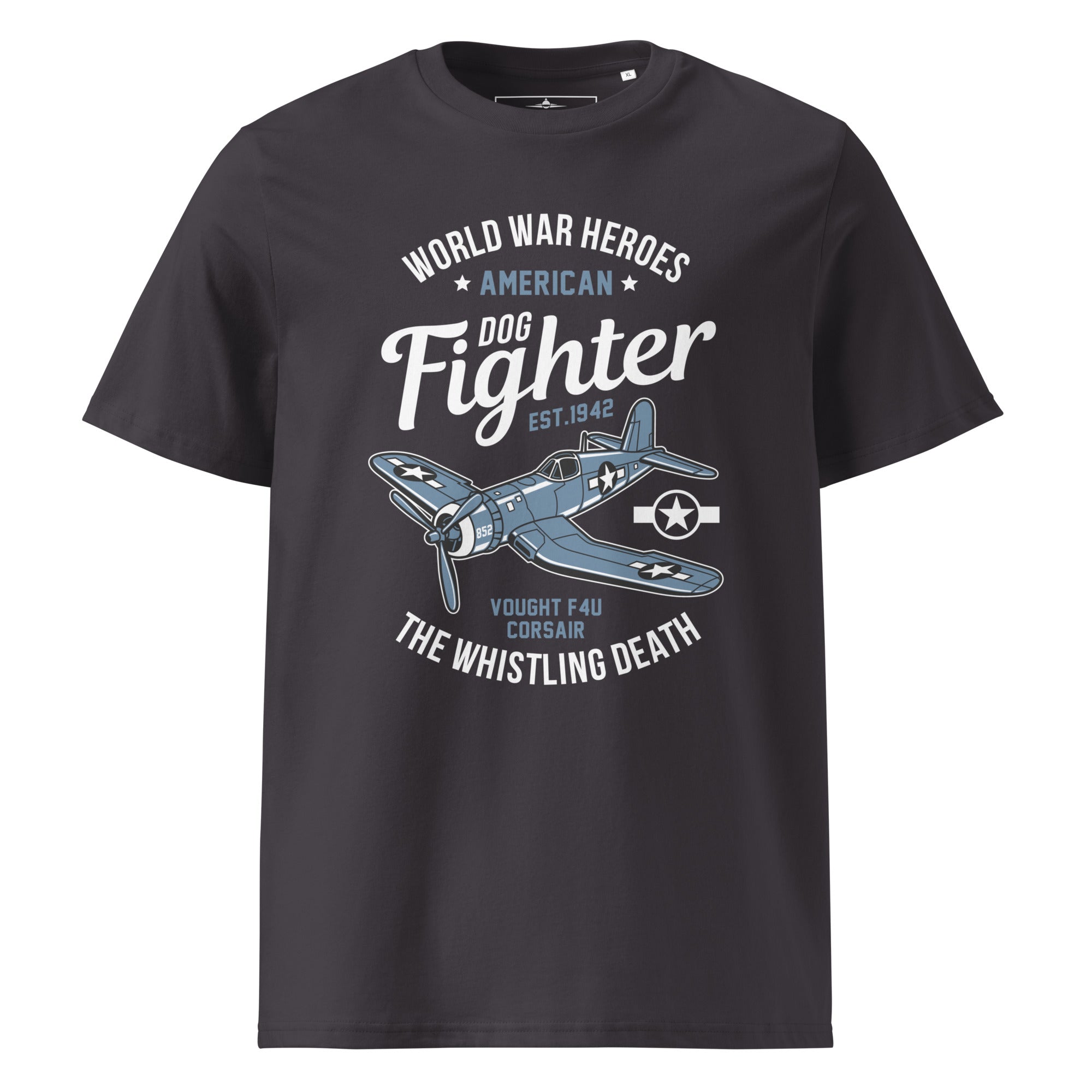 Iconic Vought F4U Corsair Aviation Graphic | Organic Unisex Short Sleeve T-Shirt