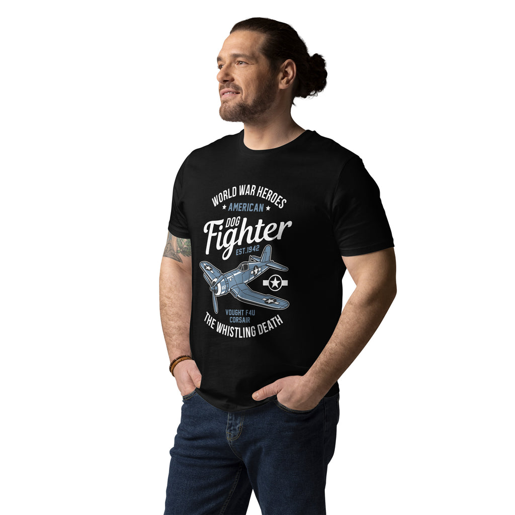 Iconic Vought F4U Corsair Aviation Graphic | Organic Unisex Short Sleeve T-Shirt