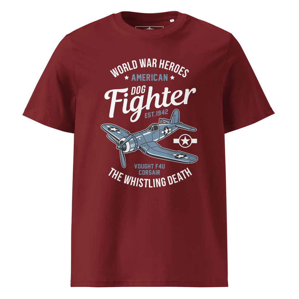 Iconic Vought F4U Corsair Aviation Graphic | Organic Unisex Short Sleeve T-Shirt