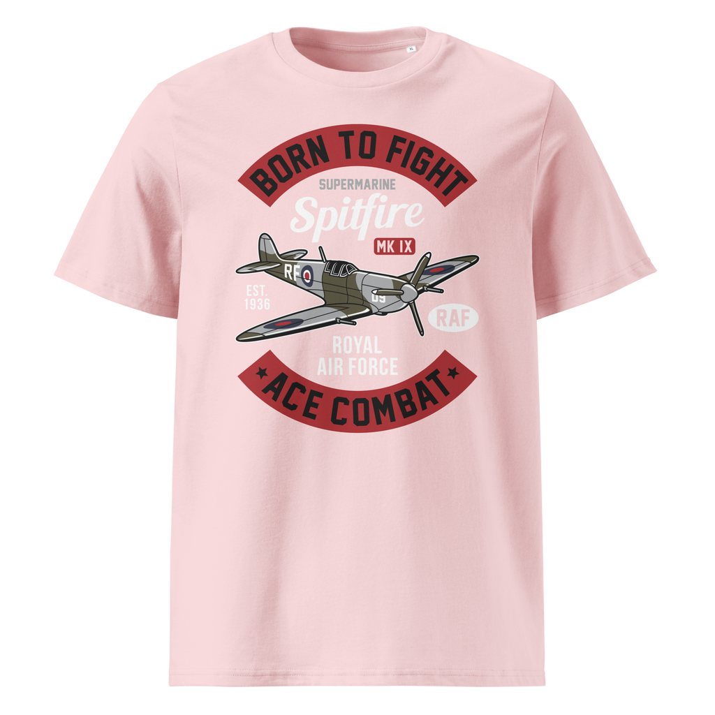 Timeless Supermarine Spitfire Aviation Graphic | Organic Unisex Short Sleeve T-Shirt