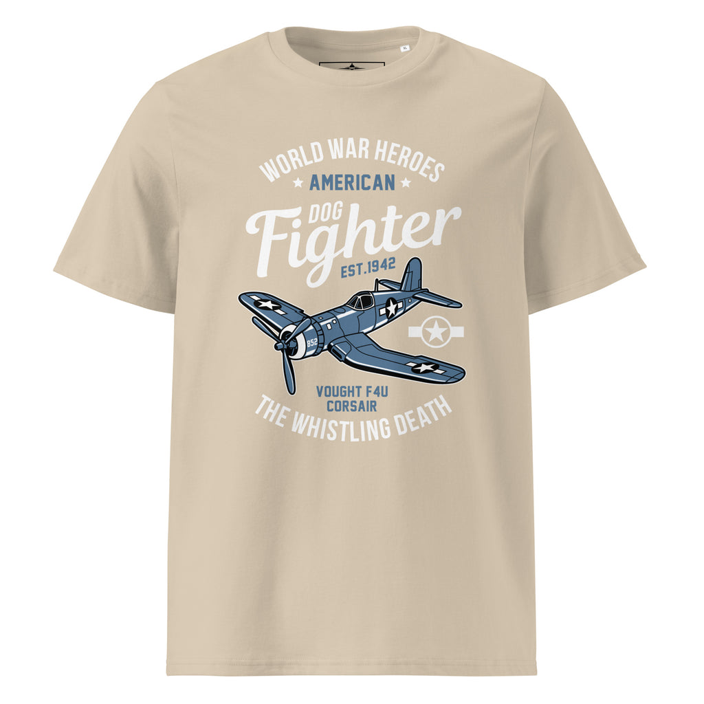 Iconic Vought F4U Corsair Aviation Graphic | Organic Unisex Short Sleeve T-Shirt