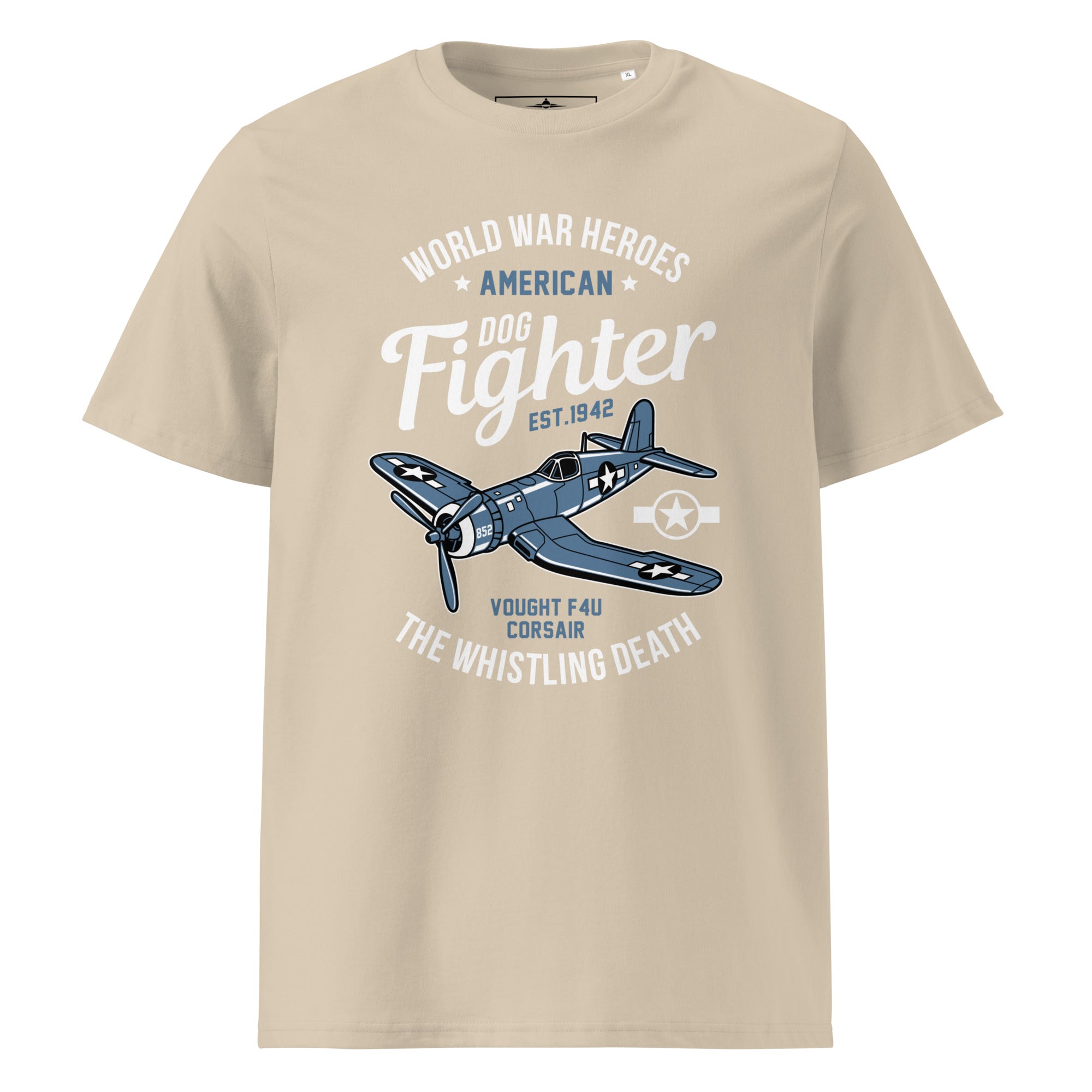 Iconic Vought F4U Corsair Aviation Graphic | Organic Unisex Short Sleeve T-Shirt