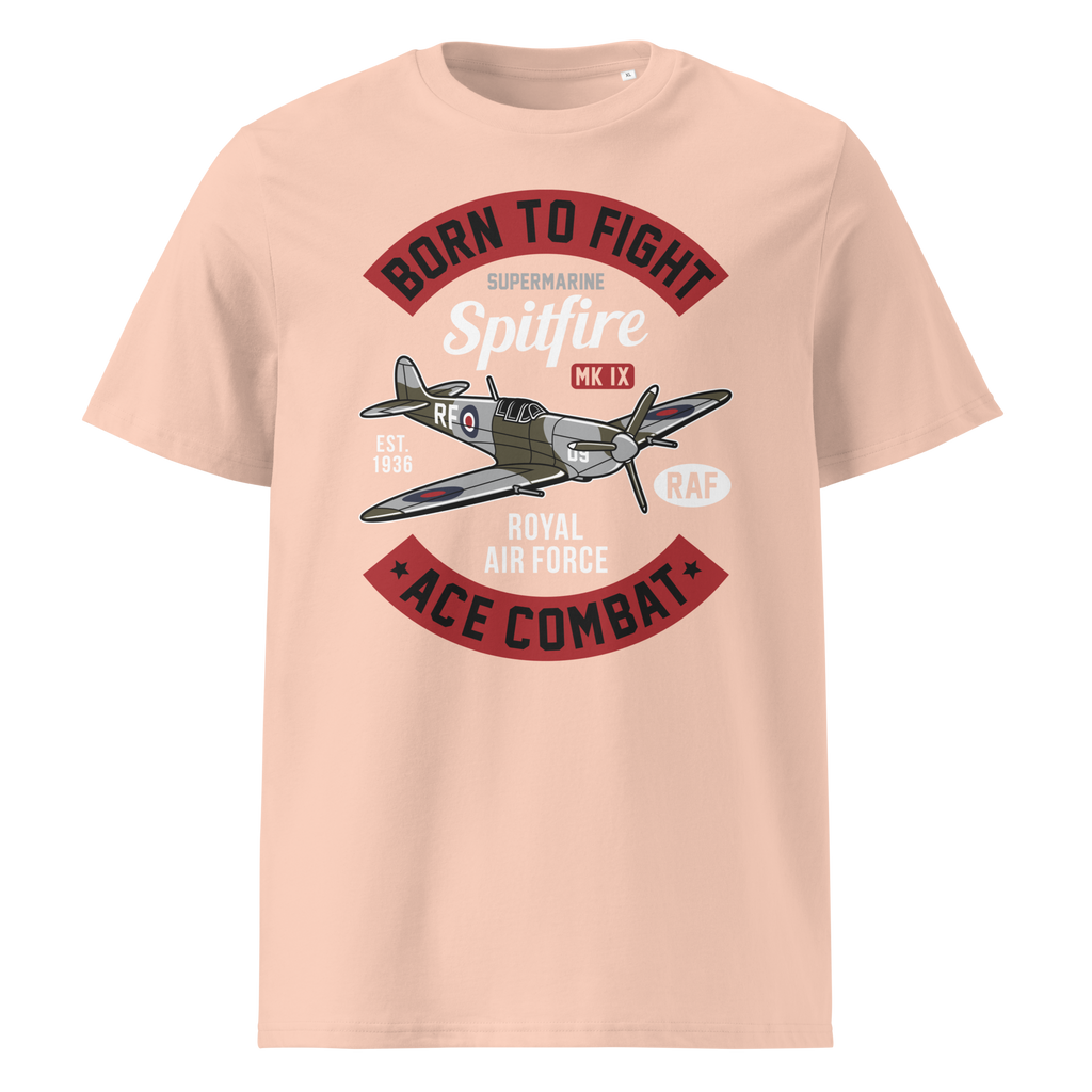 Timeless Supermarine Spitfire Aviation Graphic | Organic Unisex Short Sleeve T-Shirt