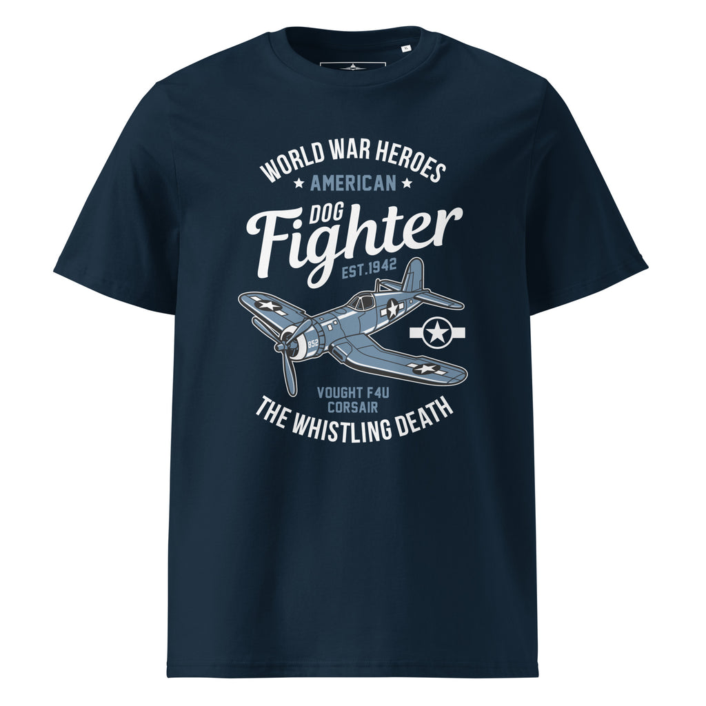 Iconic Vought F4U Corsair Aviation Graphic | Organic Unisex Short Sleeve T-Shirt