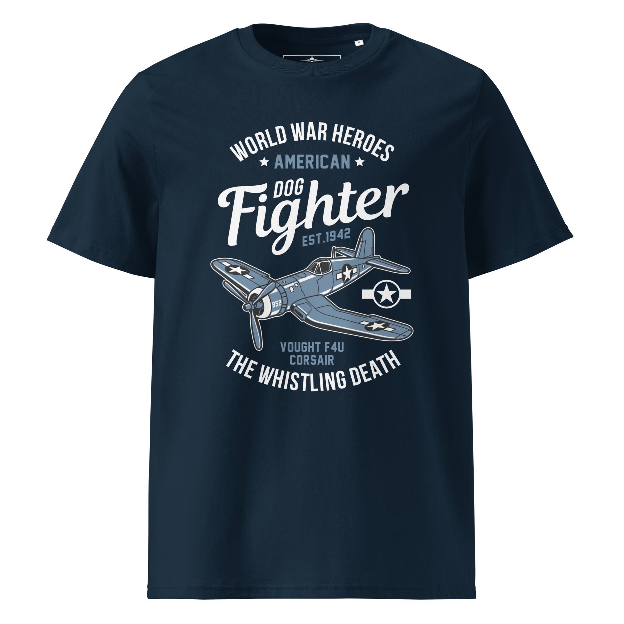 Iconic Vought F4U Corsair Aviation Graphic | Organic Unisex Short Sleeve T-Shirt