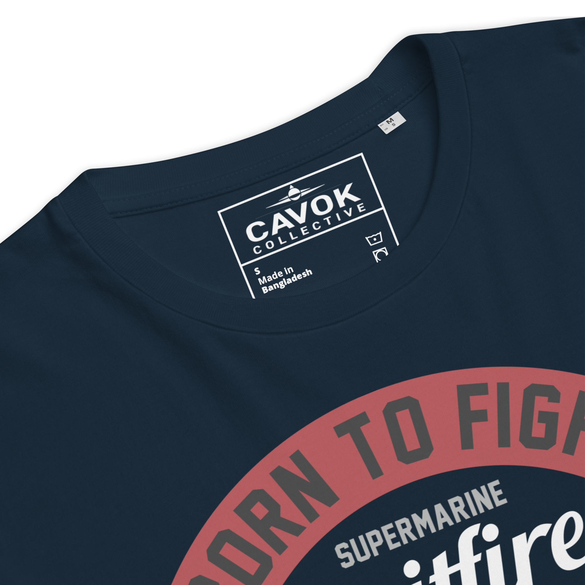 Timeless Supermarine Spitfire Aviation Graphic | Organic Unisex Short Sleeve T-Shirt