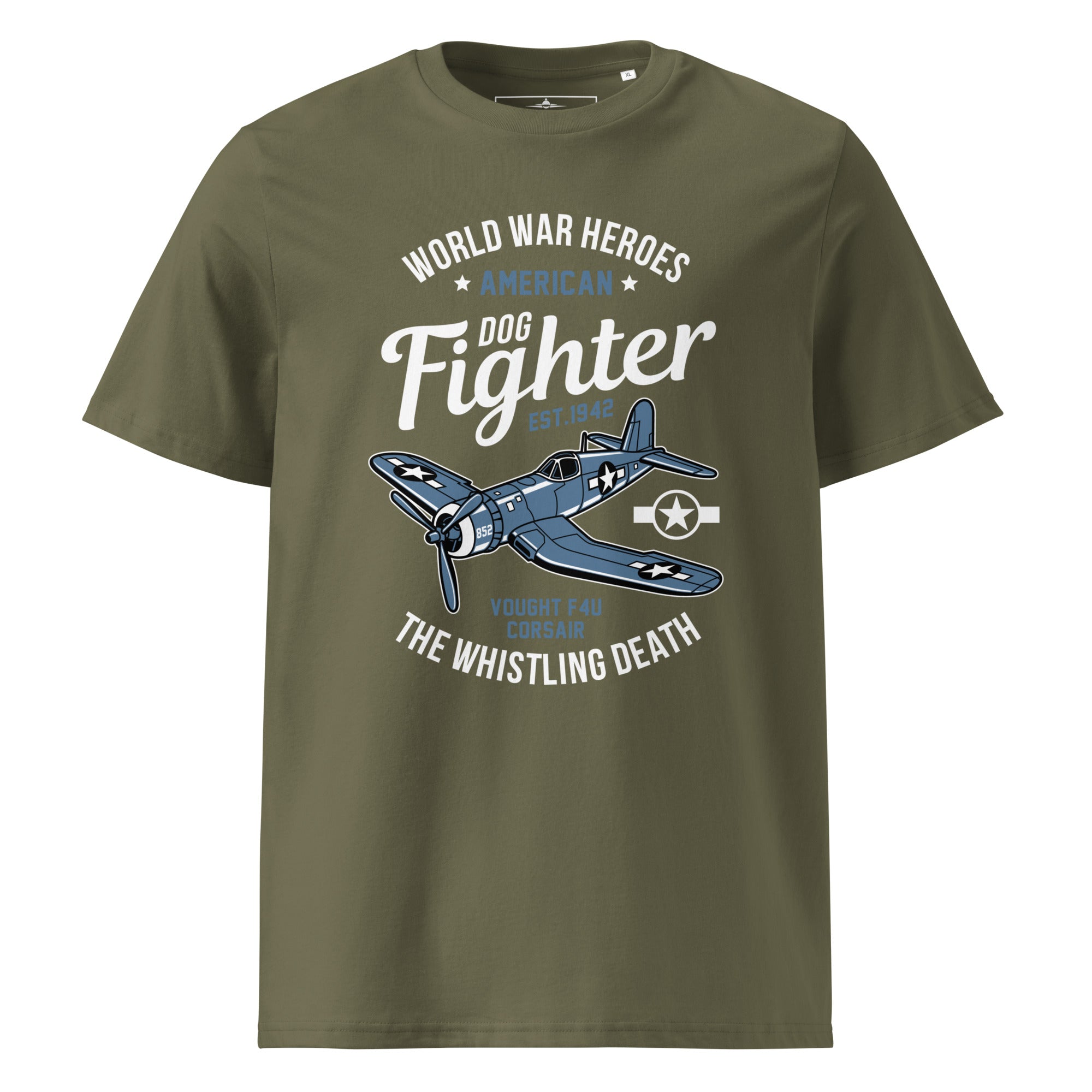 Iconic Vought F4U Corsair Aviation Graphic | Organic Unisex Short Sleeve T-Shirt