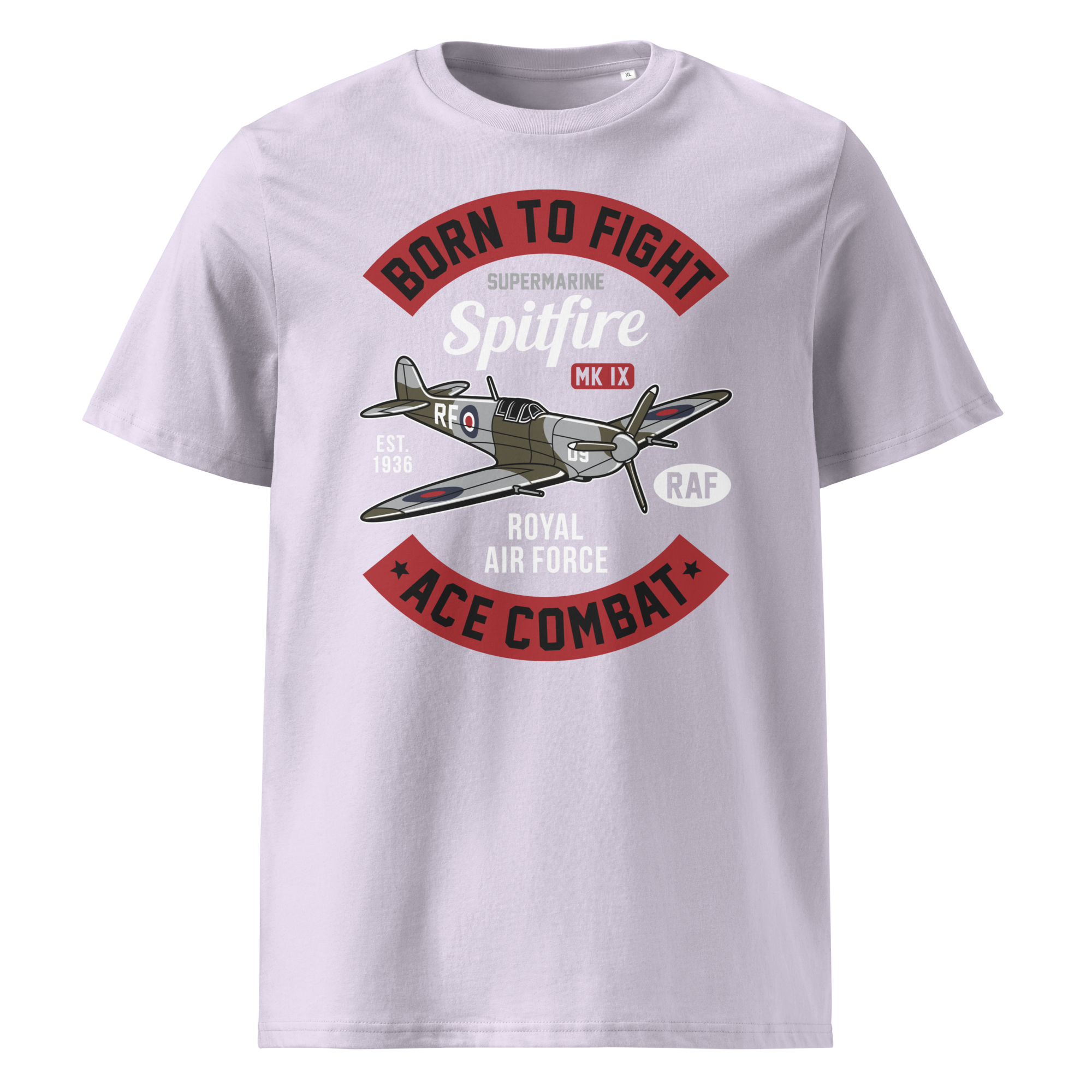 Timeless Supermarine Spitfire Aviation Graphic | Organic Unisex Short Sleeve T-Shirt