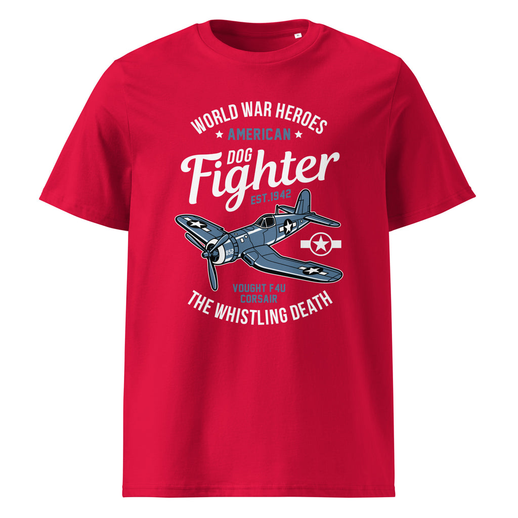 Iconic Vought F4U Corsair Aviation Graphic | Organic Unisex Short Sleeve T-Shirt