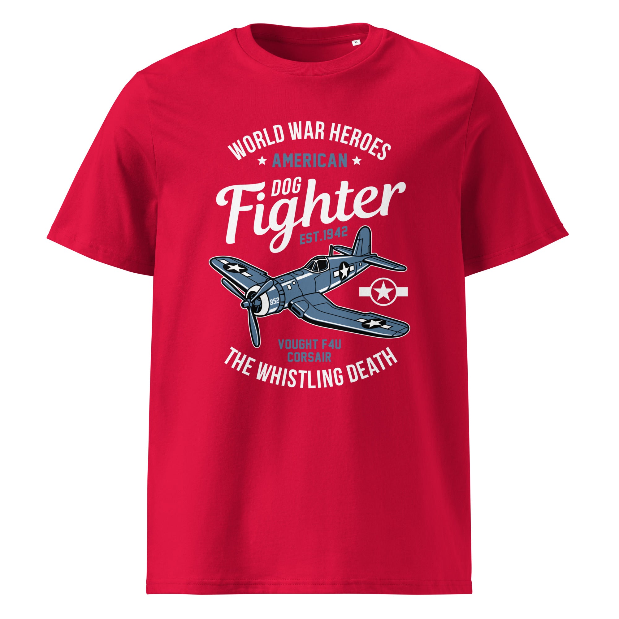 Iconic Vought F4U Corsair Aviation Graphic | Organic Unisex Short Sleeve T-Shirt