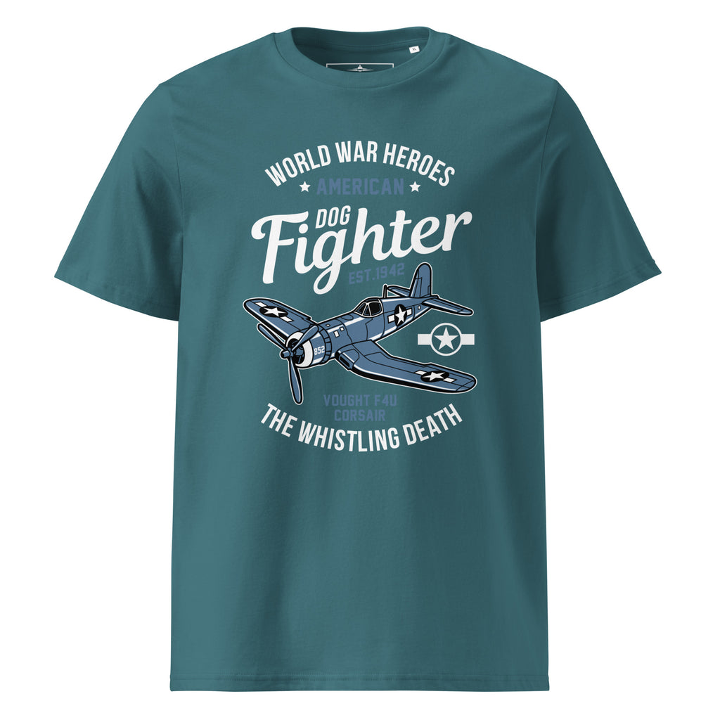 Iconic Vought F4U Corsair Aviation Graphic | Organic Unisex Short Sleeve T-Shirt
