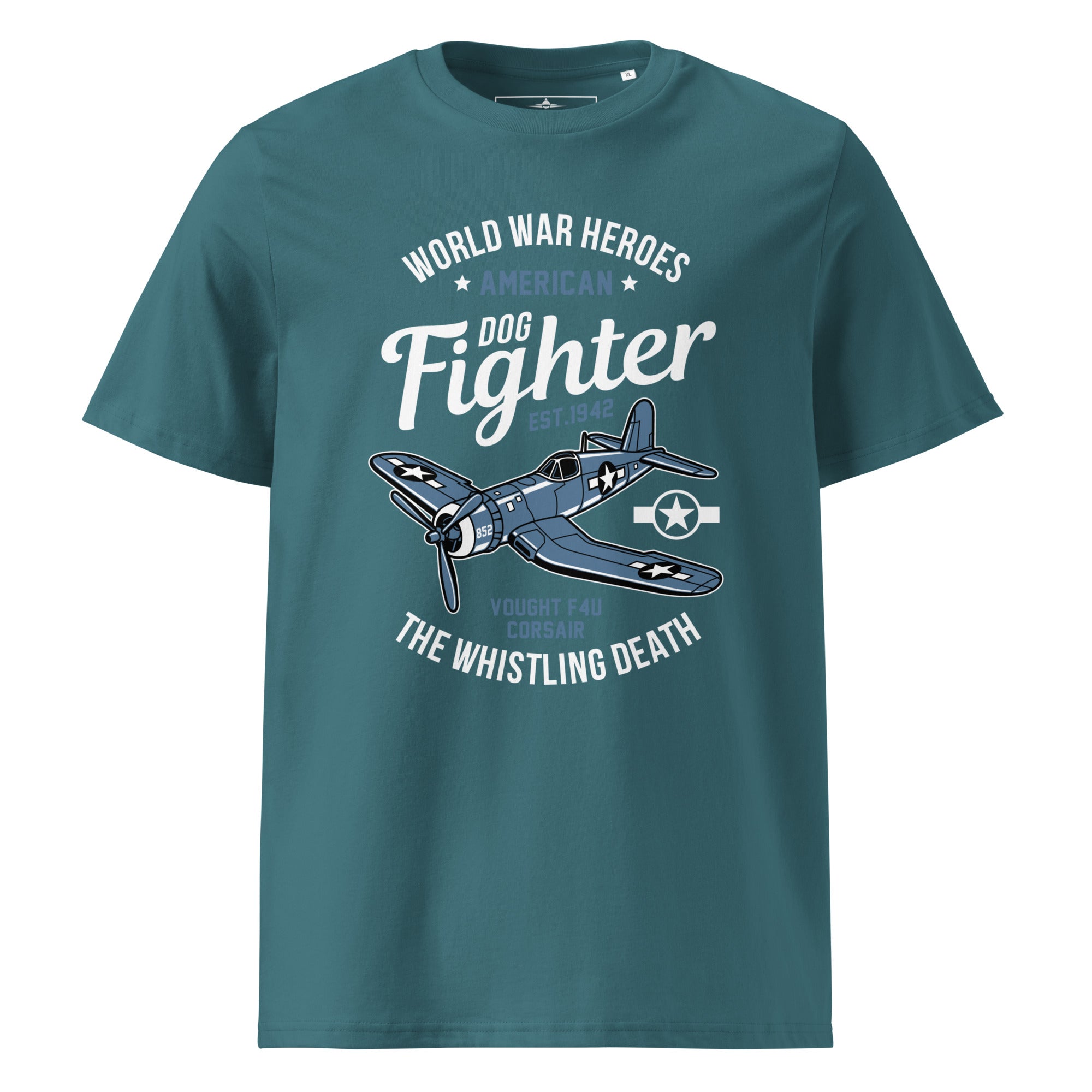 Iconic Vought F4U Corsair Aviation Graphic | Organic Unisex Short Sleeve T-Shirt