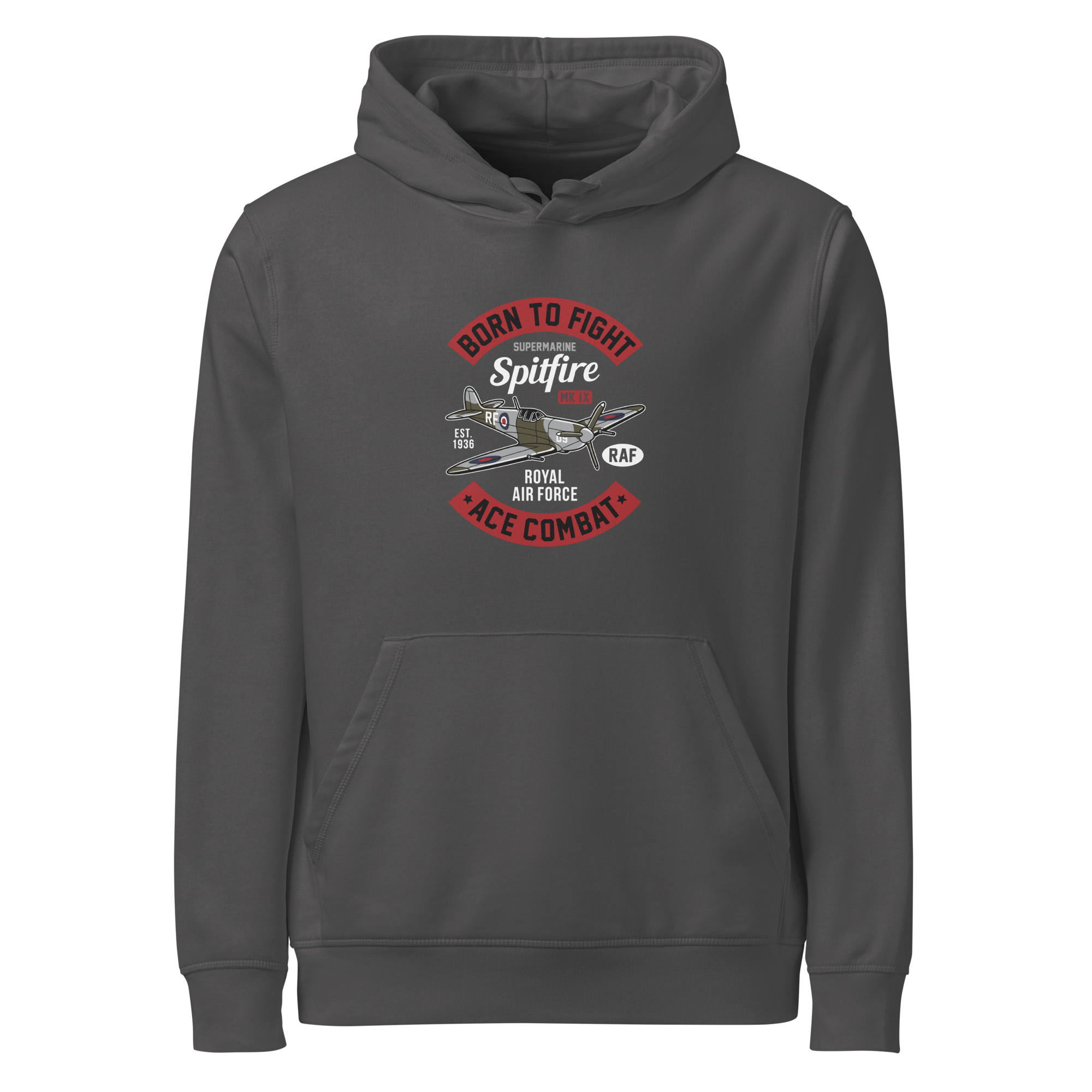 Timeless Supermarine Spitfire Aviation Graphic | Organic Unisex Hoodie