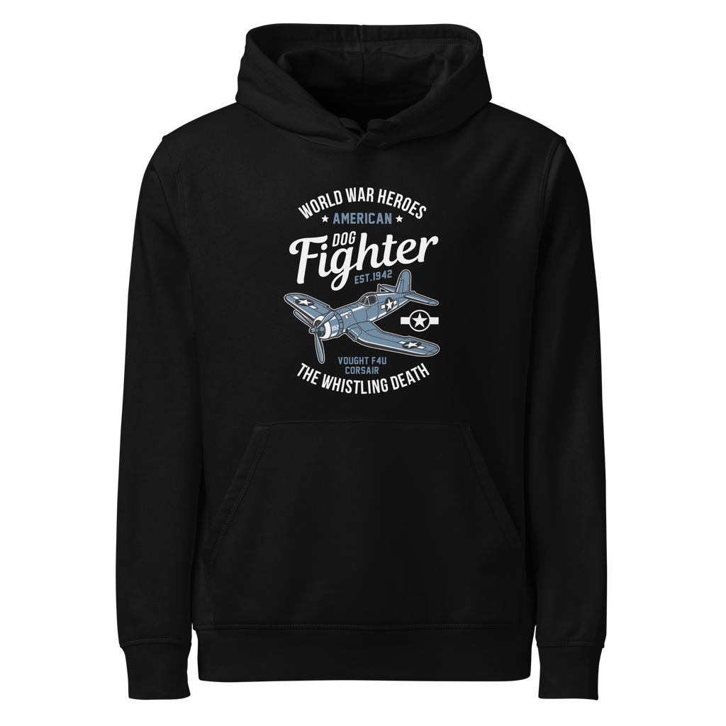 Iconic Vought F4U Corsair Aviation Graphic | Organic Unisex Hoodie
