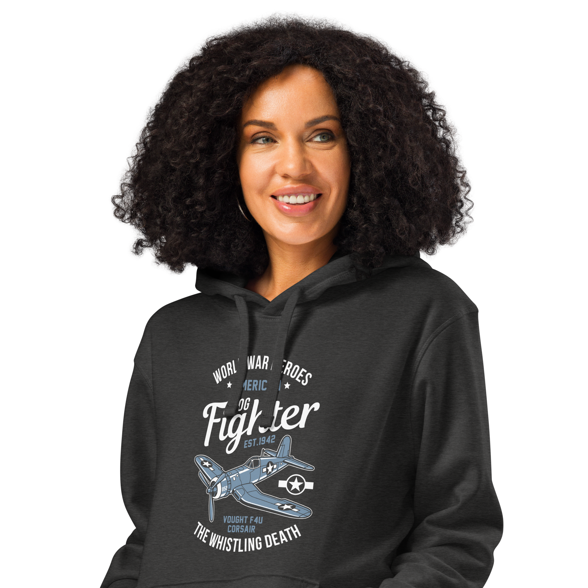 Iconic Vought F4U Corsair Aviation Graphic | Organic Unisex Hoodie