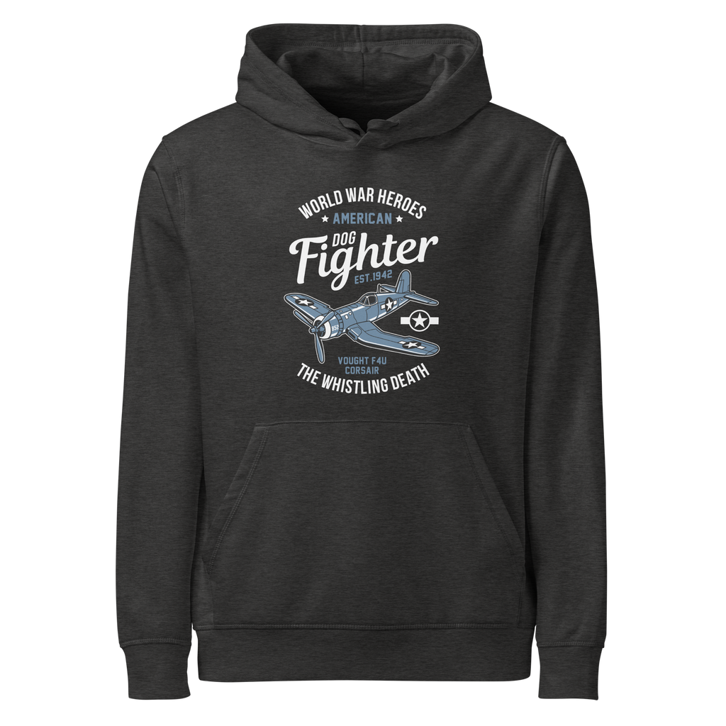 Iconic Vought F4U Corsair Aviation Graphic | Organic Unisex Hoodie