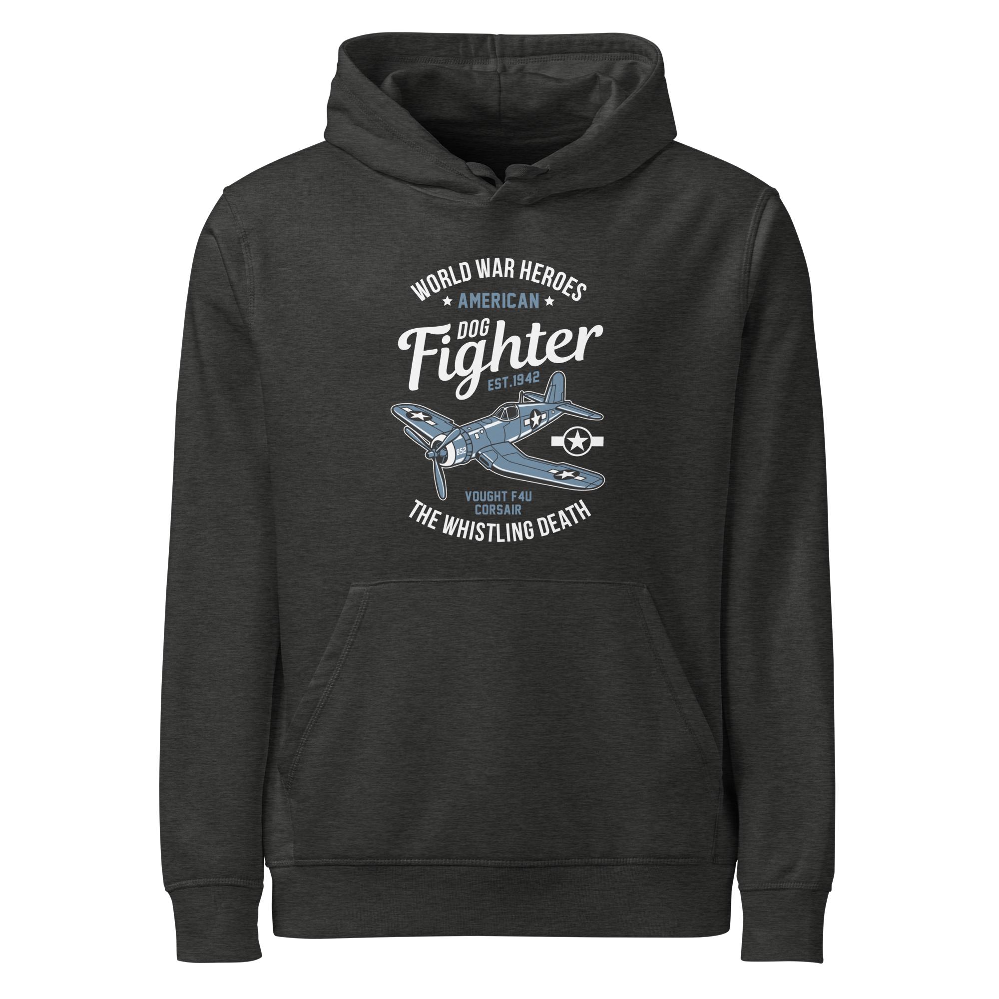 Iconic Vought F4U Corsair Aviation Graphic | Organic Unisex Hoodie