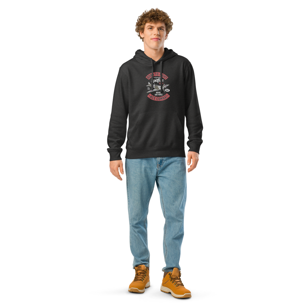 Timeless Supermarine Spitfire Aviation Graphic | Organic Unisex Hoodie