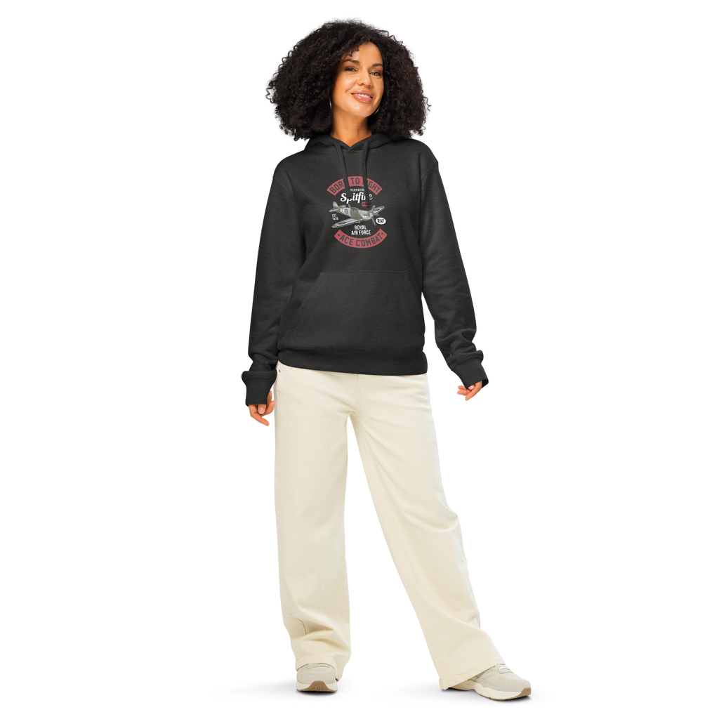 Timeless Supermarine Spitfire Aviation Graphic | Organic Unisex Hoodie
