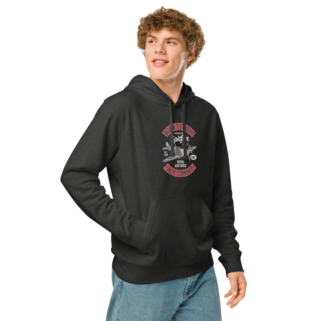 Timeless Supermarine Spitfire Aviation Graphic | Organic Unisex Hoodie
