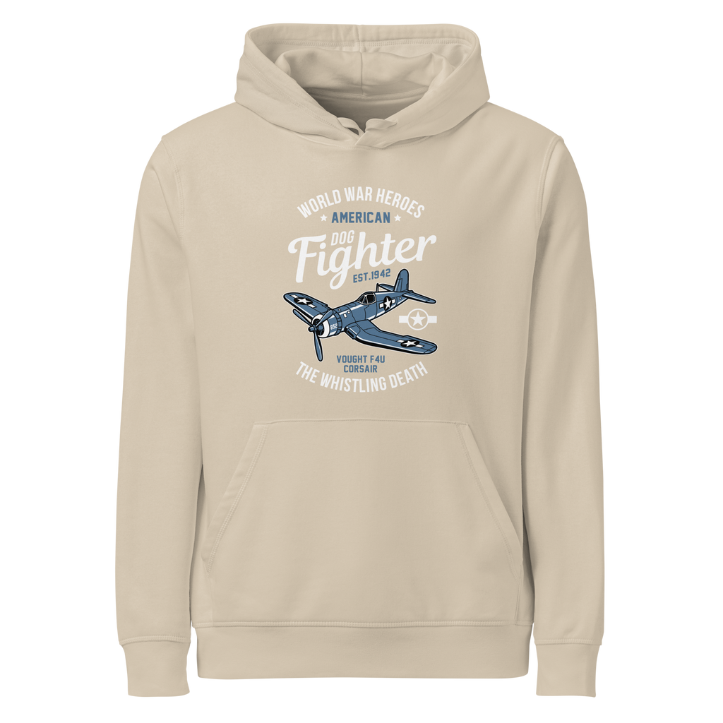 Iconic Vought F4U Corsair Aviation Graphic | Organic Unisex Hoodie