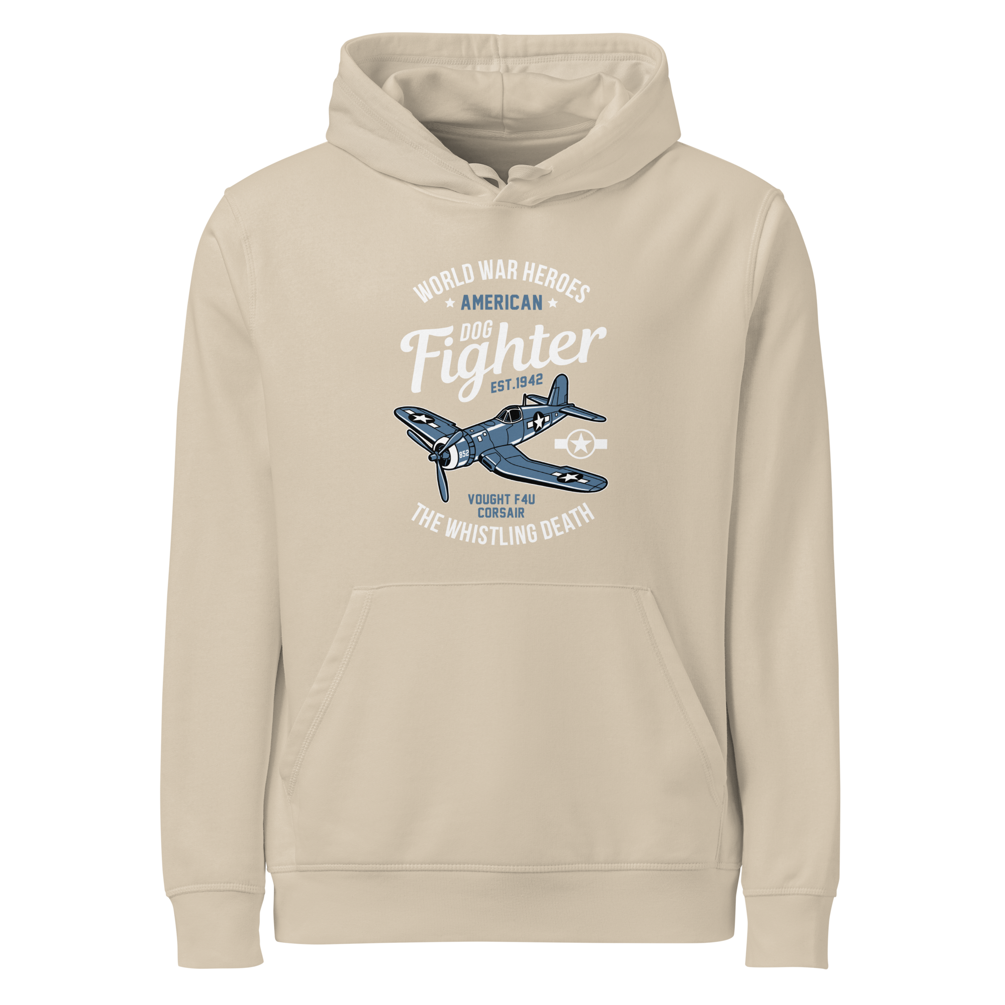 Iconic Vought F4U Corsair Aviation Graphic | Organic Unisex Hoodie